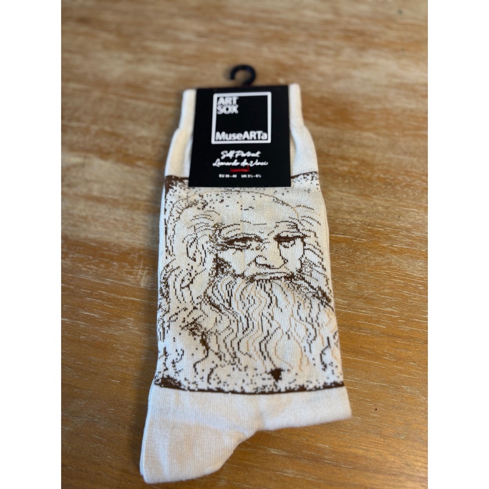 MuseARTa Art Socks Leonardo Da Vinci Vitruvian Man‎ Cotton Blend